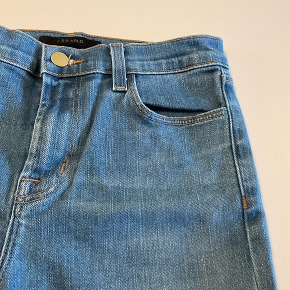 J Brand High Rise Blue Denim Flare Leg Jeans with Stretch, Size 26 - Picture 4 of 16